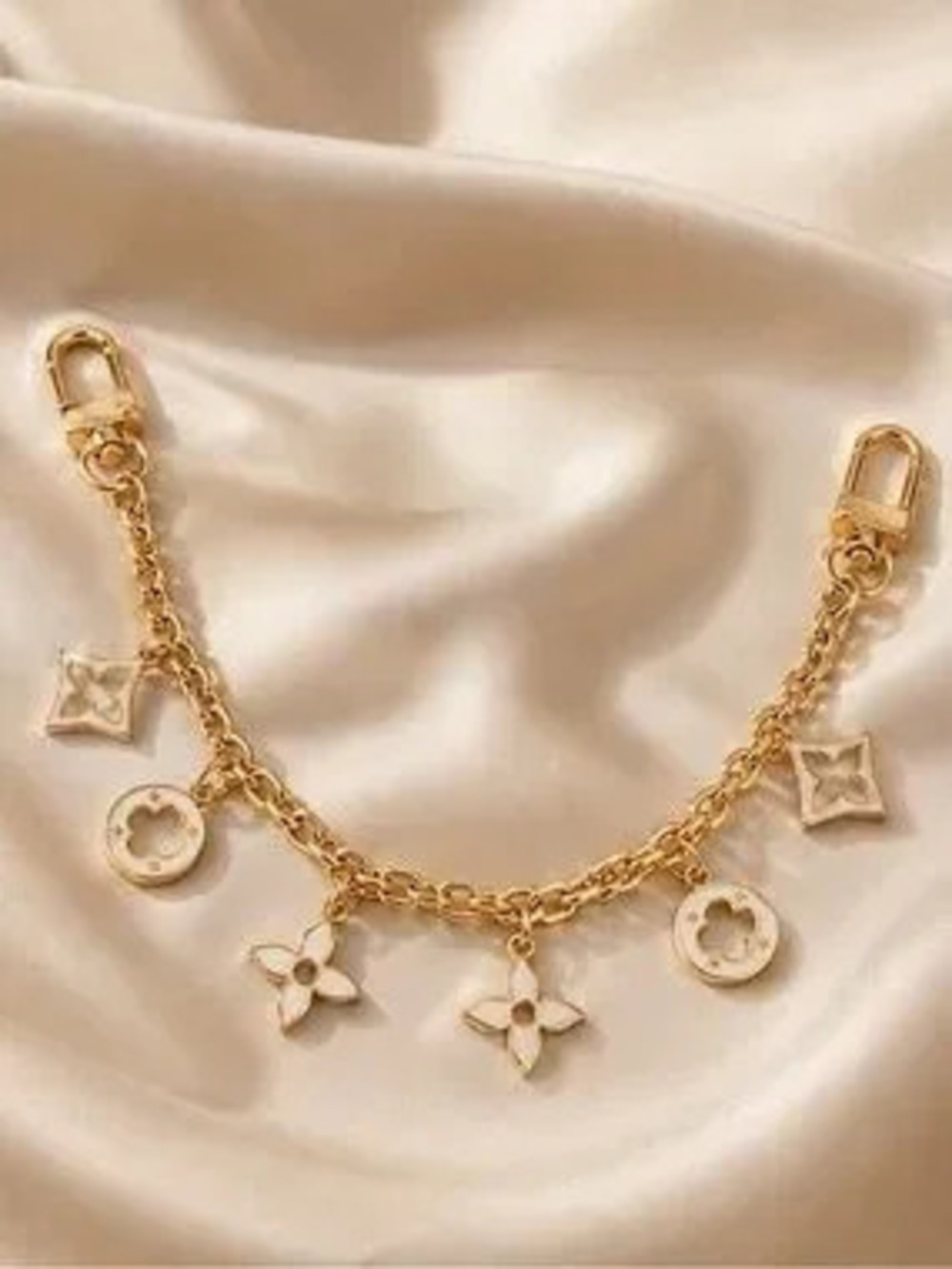 Luxury Gold Handbag Charm Wallet Chain Chic Purse Accent